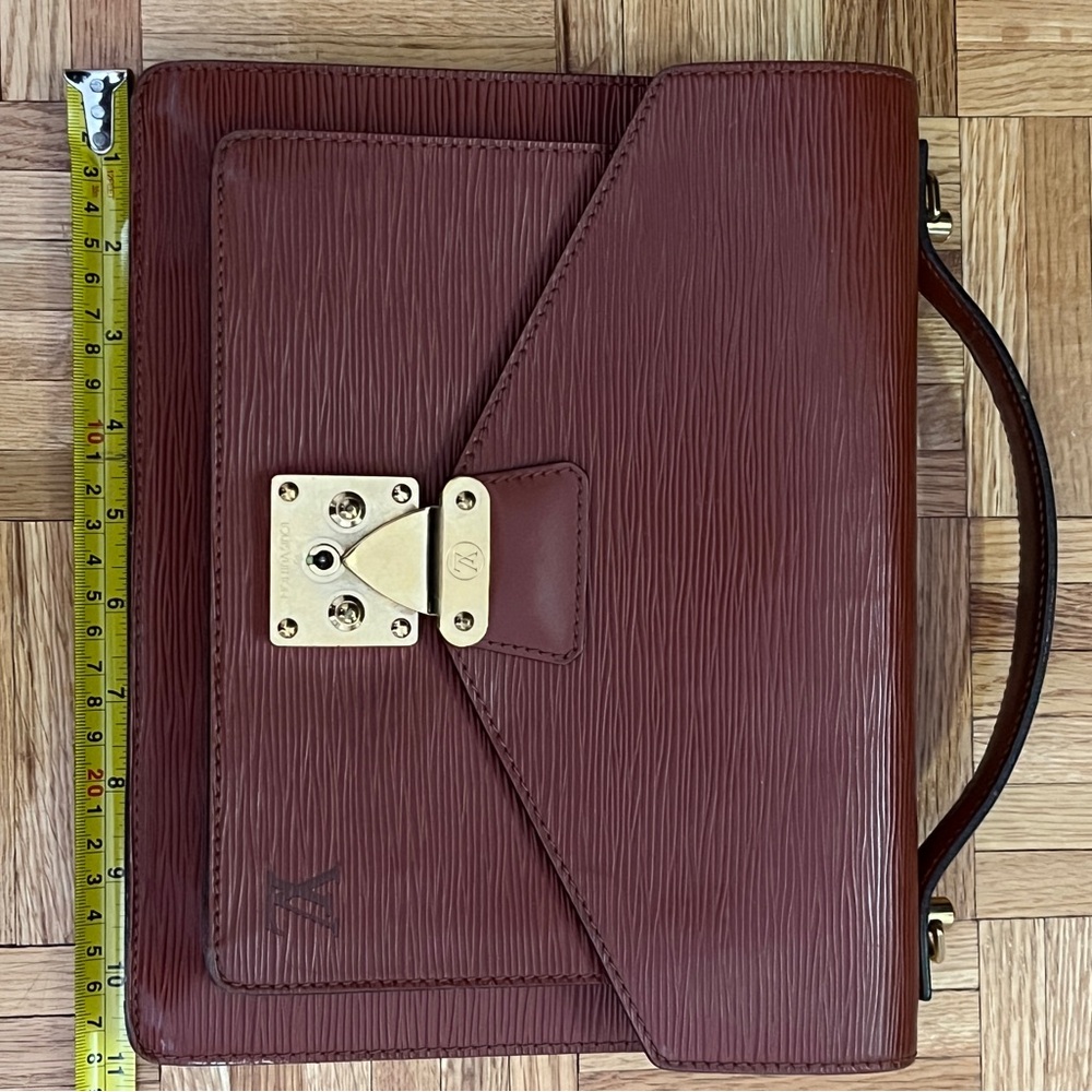 Louis Vuitton Chestnut Epi Leather Top Handle Satchel - Picture 12 of 17